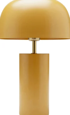 Lampa Stołowa Stalowa W Kolorze Curry Ø25x38 Cm