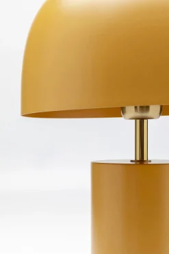 Lampa Stołowa Stalowa W Kolorze Curry Ø25x38 Cm
