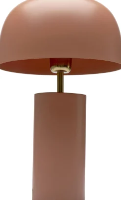 Lampa Stołowa Stalowa W Kolorze Terakota Ø25x38 Cm