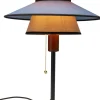 Lampa Stołowa Z Kolorowym Kloszem Podstawa Czarna Ø35x49 Cm