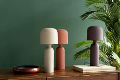 Lampa Stołowa Ze Stali Czerwień Terakotowa 39 Cm