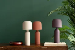 Lampa Stołowa Ze Stali W Kolorze Fioletowym 39 Cm
