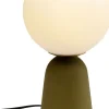 Lampa Stołowa Zielona Klosz Szklana Kula Ø16x31 Cm