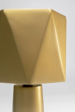 Lampa Stołowa Złota Matowa Nowoczesna 38 Cm