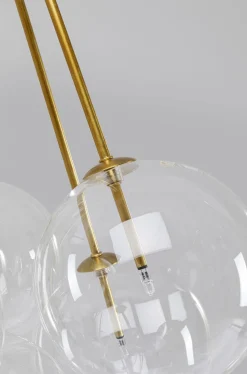 Lampa Wisząca Ballooning 66x95 Cm Złota - Klosze Transparentne