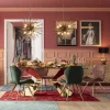 Lampa Wisząca Beam 72x72 Cm Mosiężna