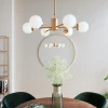 Lampa Wisząca Bolla Ø70 Cm Złota - Klosze Szklane