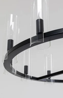 Lampa Wisząca Candel Crown Ø99 Cm Czarna - Klosze Szklane