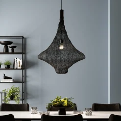Lampa Wisząca Cocoon Ø89x114 Cm Czarna