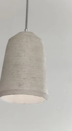 Lampa Wisząca Dining 120x120 Cm Szaro-drewniana