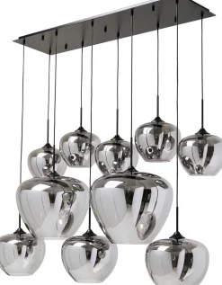 Lampa Wisząca Do Salonu Klosze Przydymione Szklane 110x160 Cm