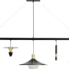 Lampa Wisząca Do Salonu Stalowa 5xG9 155 Cm