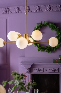 Lampa Wisząca Heavenly Ø98 Cm Złota - Klosze Białe