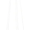 Lampa Wisząca LED Czarne Okręgi Aluminium Ø72 Cm