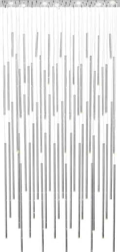 Lampa Wisząca Living Vegas Deluxe LED 154x320 Cm Srebrna