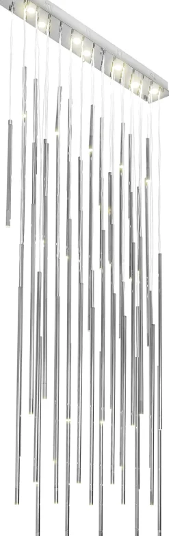 Lampa Wisząca Living Vegas Deluxe LED 154x320 Cm Srebrna