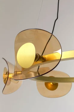 Lampa Wisząca Mariposa Ø81x150 Cm Złota