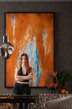 Lampa Wisząca Przydymiona 4L Stal I Szkło 110 Cm