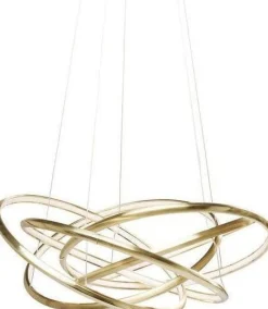 Lampa Wisząca Saturn LED 75x150 Cm Złota