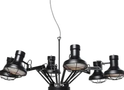 Lampa Wisząca Spider Multi 6-lite 110x60 Cm Czarna
