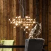 Lampa Wisząca Stone Mobile 100x61 Cm Złota