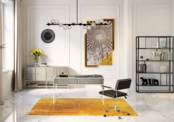 Lampa Wisząca Szklane Klosze Czarna 155x138 Cm