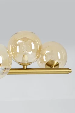 Lampa Wisząca Szklane Klosze Złota 155x138 Cm