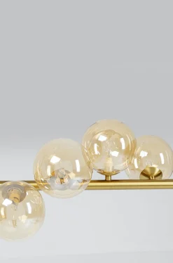 Lampa Wisząca Szklane Klosze Złota 155x138 Cm