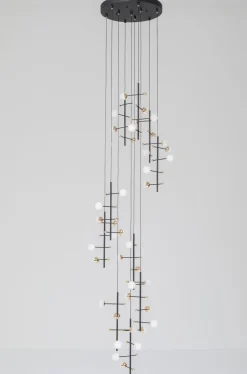 Lampa Wisząca Trapez 280 Cm Czarna