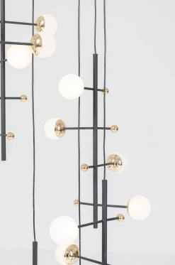 Lampa Wisząca Trapez 280 Cm Czarna