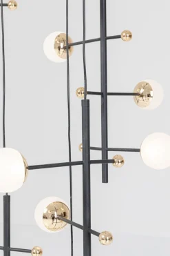 Lampa Wisząca Trapez 280 Cm Czarna