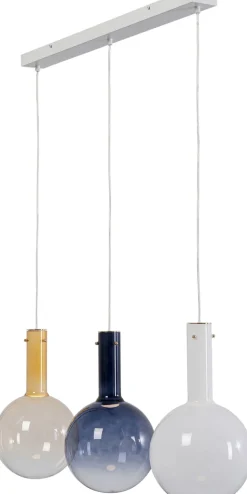 Lampa Wisząca Z 3 Szklanymi Kloszami W Różnych Kolorach 99 Cm