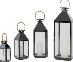 Latarenki Giardino (4-set) Czarne