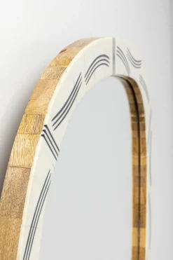 Lustro ścienne Rama Biała Z żywicy Epoksydowej 43x93 Cm