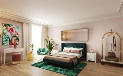 Lustro Curve MO 70x200 Cm Mosiężne
