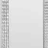 Lustro Glamour Do Salonu Srebrne Stal I Szkło 80x180 Cm