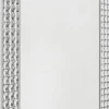 Lustro Glamour Do Salonu Srebrne Stal I Szkło 80x100 Cm