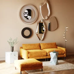 Lustro Hologram 68x117 Cm Srebrne