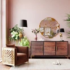 Lustro Pieces Ø100 Cm Złote