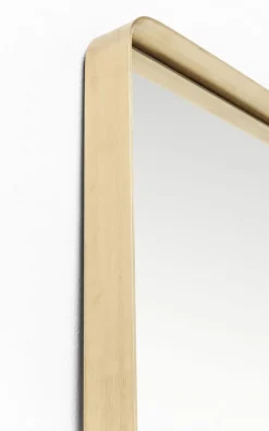 Lustro Stojące Curve Rectangular 200x70cm Mosiężne