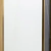 Lustro W Złotej Ramie Ceramika I Stal 120x100 Cm
