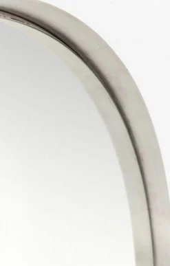Lustro Wiszące Curve Round ∅100 Cm Srebrne