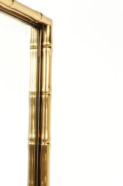 Lustro Wiszące Hipster Bamboo 80x180 Cm Złote