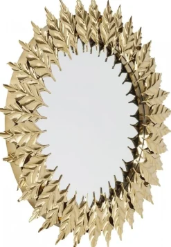 Lustro Wiszące Leaves Gold Ø76 Cm Złote