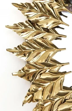 Lustro Wiszące Leaves Gold Ø76 Cm Złote