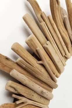 Lustro Wiszące Legno ∅82 Cm Drewniane
