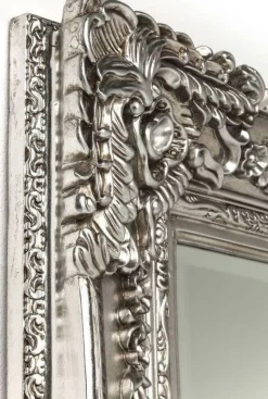 Lustro Wiszące Royal Residence 203x104 Cm Srebrne