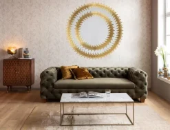Lustro Wiszące Solare Gold Ø132 Cm Złote