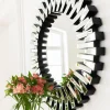 Lustro Wiszące Sprocket ∅92 Cm Srebrne