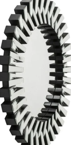 Lustro Wiszące Sprocket ∅92 Cm Srebrne